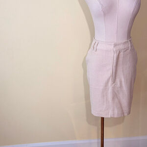 Frank And Oak Women’s Cream Corduroy Mini Skirt L